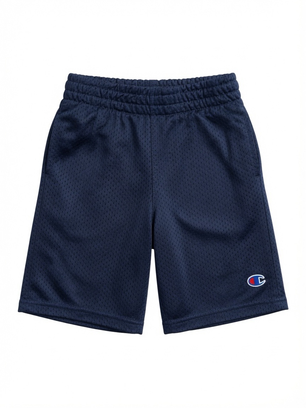 🟢3/$15 Champion Boys M Navy Blue Mesh Athletic Shorts